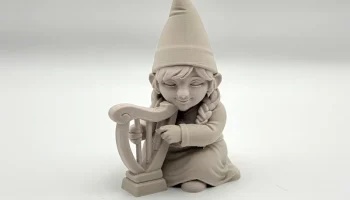 Гном, играющий на арфе 2