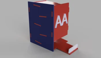 Диспенсер для батареек АА v2 (Икеа "стиль") 1