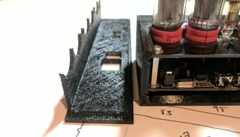 Простой футляр для TubeHobby NCV2.1 Nixie Clock 3