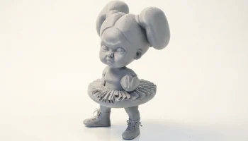 Женская фигурка "Злая футболистка" для 3D-печати 1