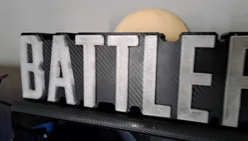 Светодиодный знак Battlefield - магнитный ремикс 6x3мм......