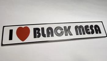 Магнитная табличка I Love Black Mesa 1