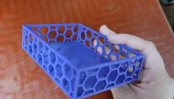 Мыльница с шестигранным узором 4
