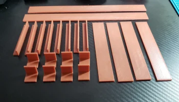 Строкер's 1/32 Slot Car декорации, боковые стенки здания...