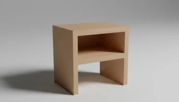 Низкополигональная тумбочка 3D модель
