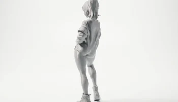Фигурка спортивной девушки, женский персонаж, 3D-печать 4