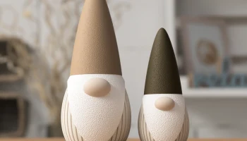 Минималистичное украшение в виде гнома Минималистичное украшение в виде гнома