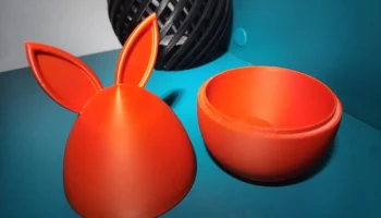 Конфетница из пасхального яйца с заячьими ушками... 2