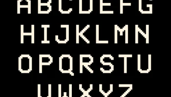 Декоративные буквы A-Z (пиксельная), светодиодная подсветка 1