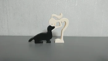 Девушка и собака 1
