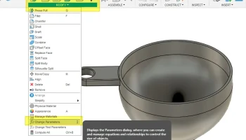 Воронка - параметрическая (Fusion 360) - просто! Примеры... 5