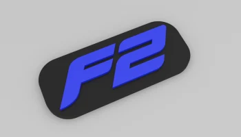 Магнит на холодильник Формула 2 - логотип F2...... 2