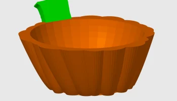 Блюдо для конфет из тыквы