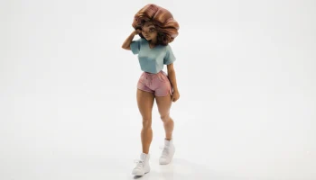 Фигурка девушки-бейсболистки, женский спорт, 3D-печать