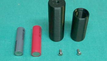 Адаптер литиевых 20700 или 18650 к (3) элементам D