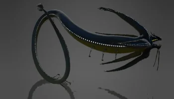 Модель Subnautica Gargantuan Leviathan (свернутая/плаваю... 2