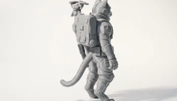 Механический костюм, фигурка кошки, животное, коллекцион... 3
