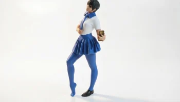 Фигурка девушки-селфи, женский персонаж, 3D-печать