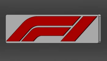 Логотип F1, Formula 1 Racing - Магнит на холодильник (гор... 2