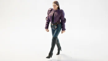 Фигурка девушки-байкера женского персонажа для 3D-печати