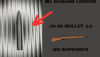 .30-06 Springfield M1 Garand Bullet в масштабе 1:1, Втора...