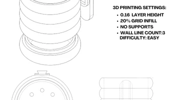 Круглая ваза/кашпо Torus Plus 6