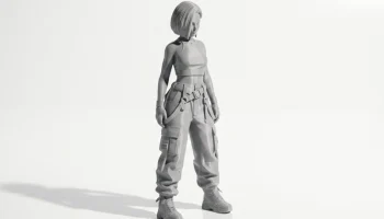 Тактическая фигурка Cool Girl, женская фигура, 3D-печать 2