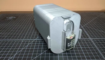 Большой круглый сейф для тросового замка Mini TSA