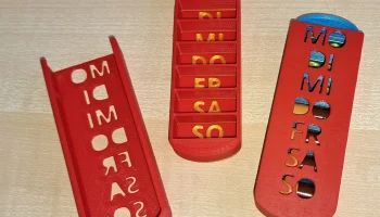 простая таблетница на семь дней - Pillendose f&uuml;r 7 Tage...