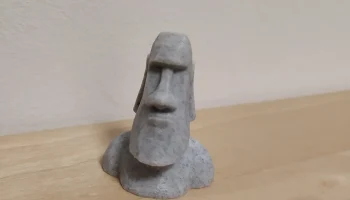 Низкополигональный магнит Моаи 1