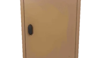 Низкополигональная кухонный шкаф 3D модель 1