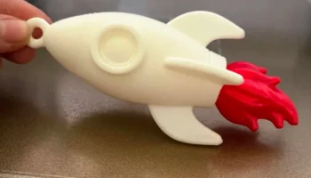 Rocket Blast Keychain - 3D Print Model 1