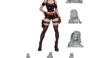Nyx - STL-модель тактической аниме-девушки для 3D-печати