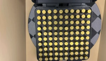 Печать 22LR x 100 на месте хранения боеприпасов......