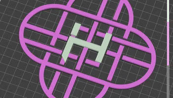Логотип Huntrix (плоский многоцветный) 2