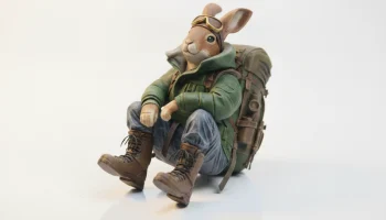 Фигурка космонавта "Походный кролик" для 3D-печати