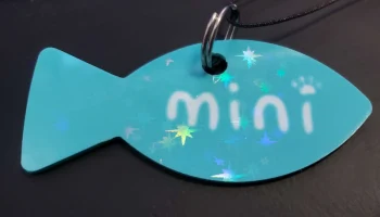 Подвеска-рыба MinikoMew / именной бейдж...