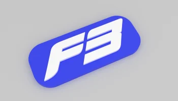 Магнит на холодильник Формула 3 - логотип F3...... 3