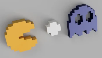 Магниты PacMan в 8-битном стиле