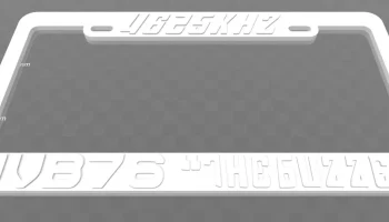 Рамка номерного знака UVB-76 "Зуммер", эпоха холодной во... 3