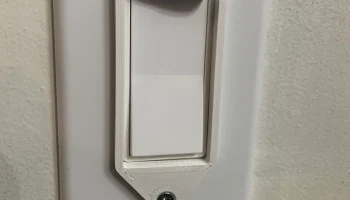 Замок кулисного выключателя света