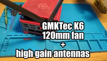 Адаптер вентилятора GMKTec K6 120 мм + внешние антенны (R...