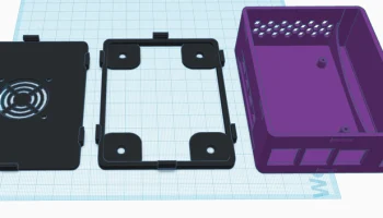 Чехол для настенного крепления Raspberry Pi 4 с отсеком ... 3