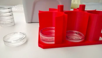Подставка/вкладыш для чашек Петри/Ибиди 35 мм Подставка/вкладыш для чашек Петри/Ибиди 35 мм