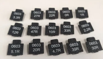 Текст для КРЫШКИ SMD BOX с текстом из нескольких резисторов