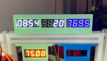 Тройной держатель дисплея для четырехсемисегментных свет...