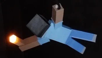 Ночник Стива и Алекса из Minecraft 2