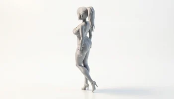 Фигурка девушки аниме, персонаж манги, 3D-печать 2