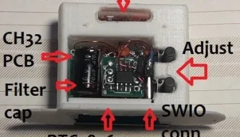 CH32V003 Часы из спичечных коробков 4