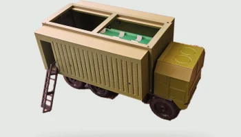 Тяжелый тактический грузовик с мультимедийным контейнером...